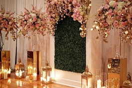 Оформление живыми цветами