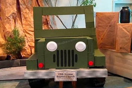 Ростовая фигура "Военный Уазик"