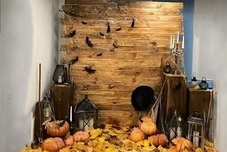 Фотозона Хэллоуин осенняя