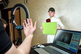 Фотозона Новогодний Селфисканер