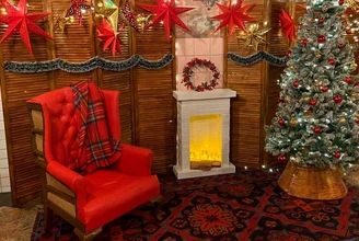 Фотозона Новогоднее ретро