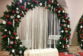 Фотозона новогодняя круглая