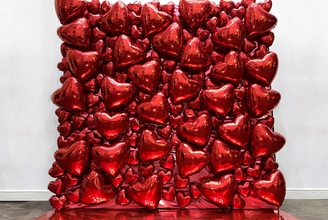 Фотозона Фольгированные сердца