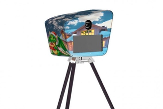 Новогодняя фотобудка ретро