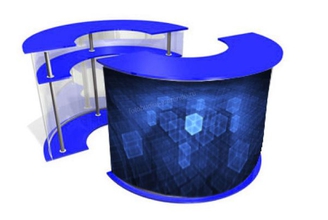 Стойка ресепшен полукруг