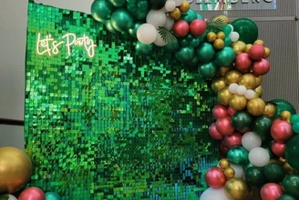 Зеленые пайетки